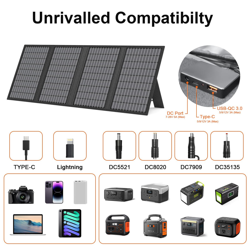 MHPOWOS kickstands positioned for optimal sun angle and stable setup