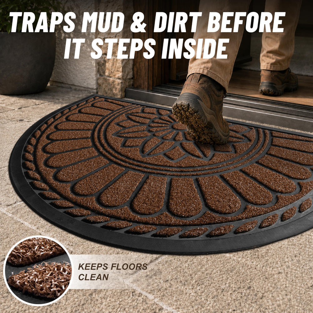 Mibao textured polypropylene close-up trapping dirt for cleaner floors