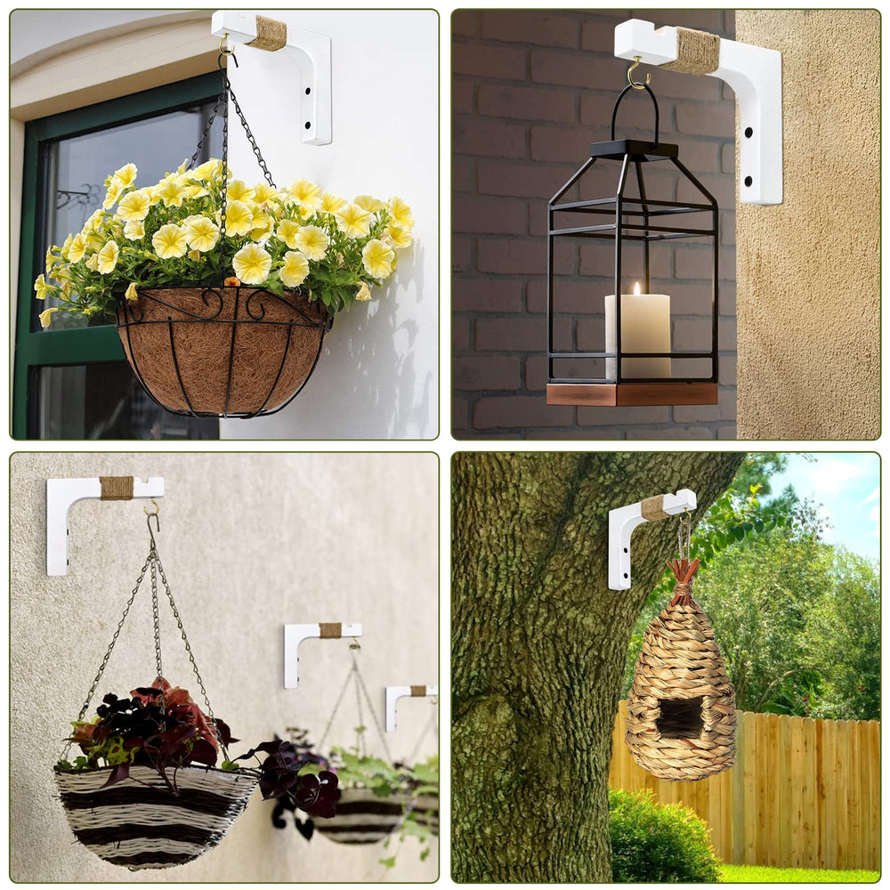 Micovay hooks on a patio with lanterns showing decorative outdoor styling