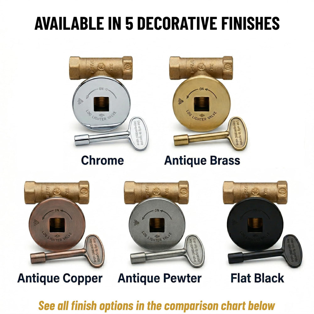 Midwest Hearth kit components laid out showing complete valve, plate, key