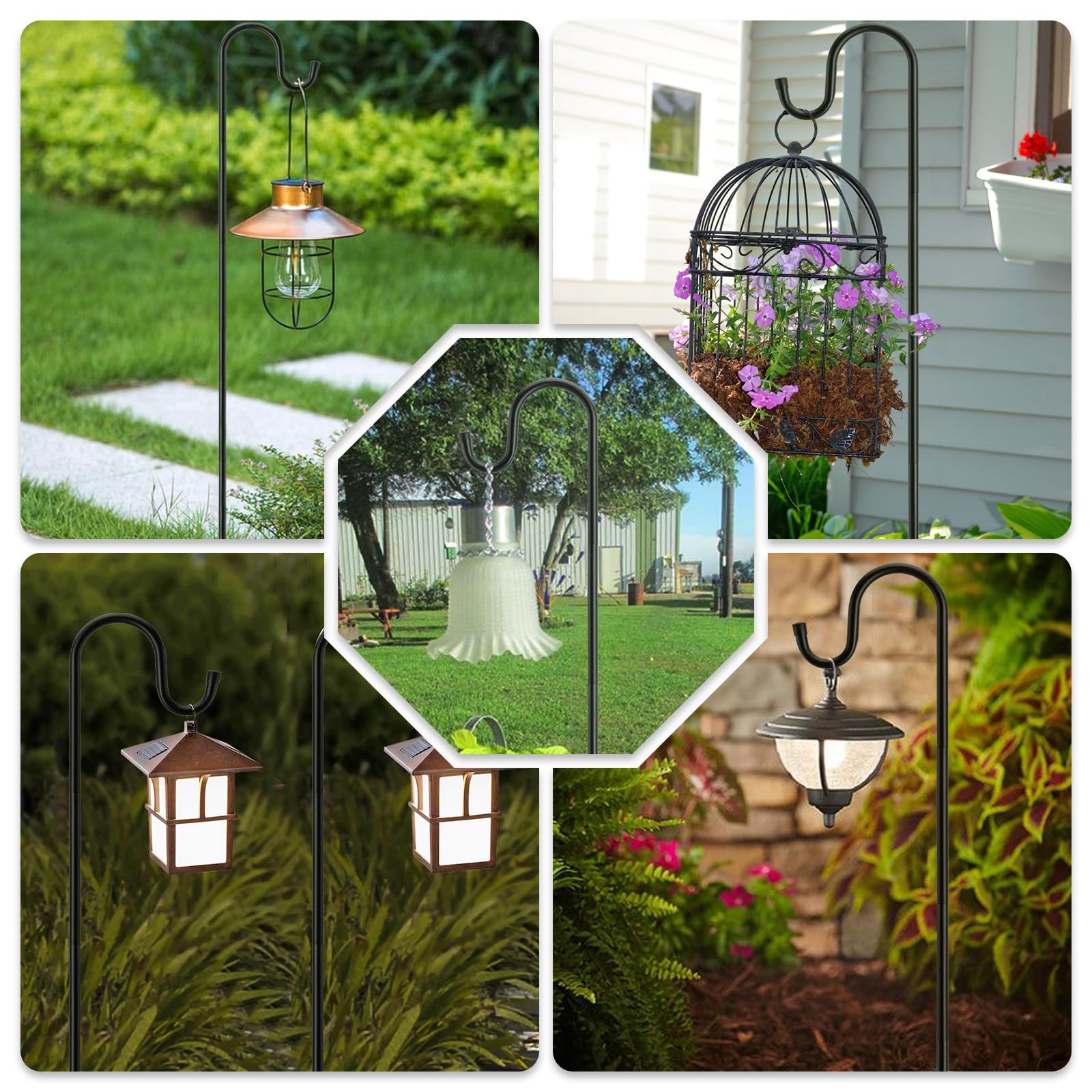 MIUVIBENI styled on garden pathway with lanterns showing decorative outdoor use