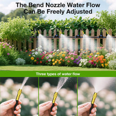 MIXC bendable emitter rod angled to target root zone with precision
