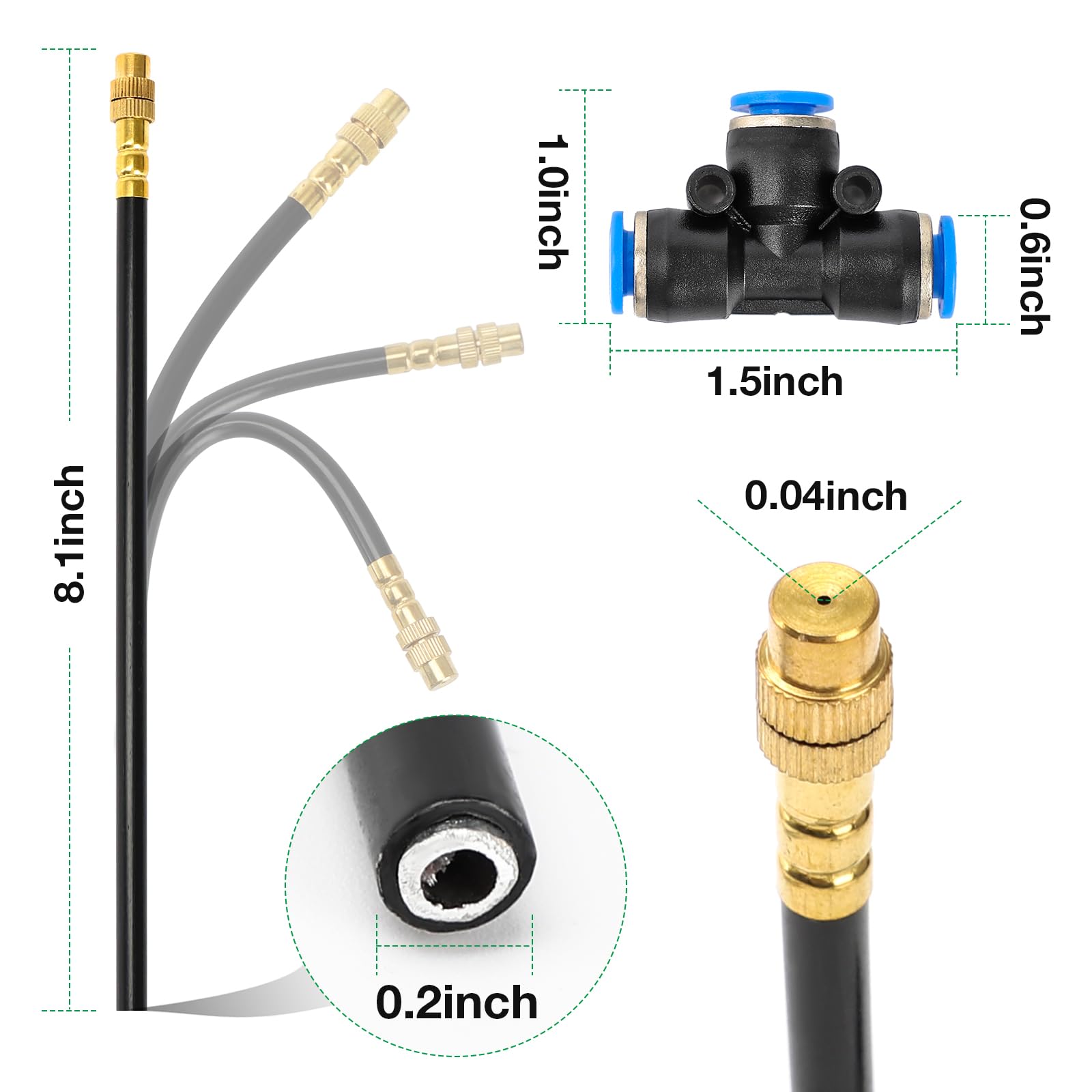 MIXC end plugs and stakes close-up showing secure line termination