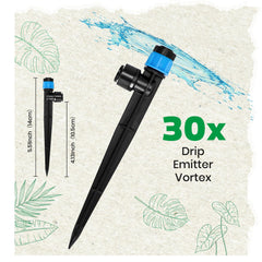 MIXC close-up of 5.2-inch stake and detachable nozzle for easy cleaning