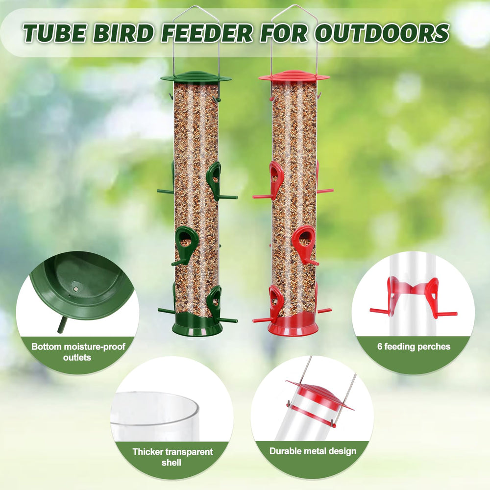 MIXXIDEA transparent tube showing seed level for quick refill decisions