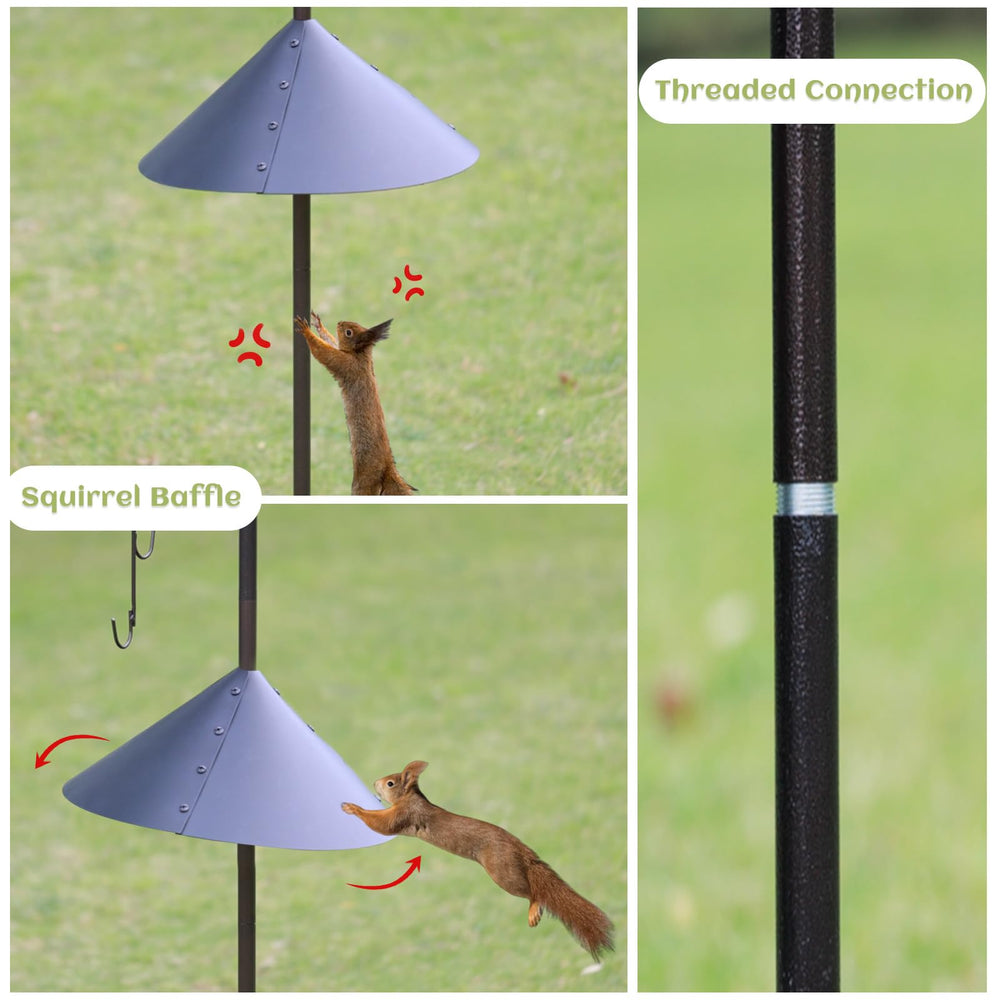 MIXXIDEA suet cage and multiple hooks holding varied bird foods