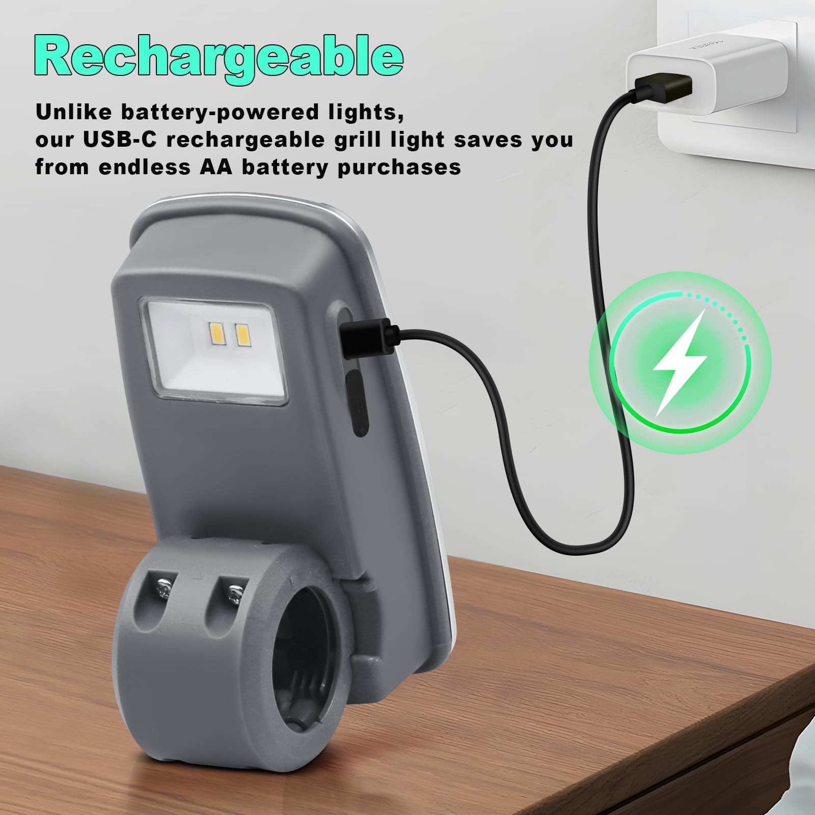 MIYOLO Type-C charging port close-up for fast convenient recharging