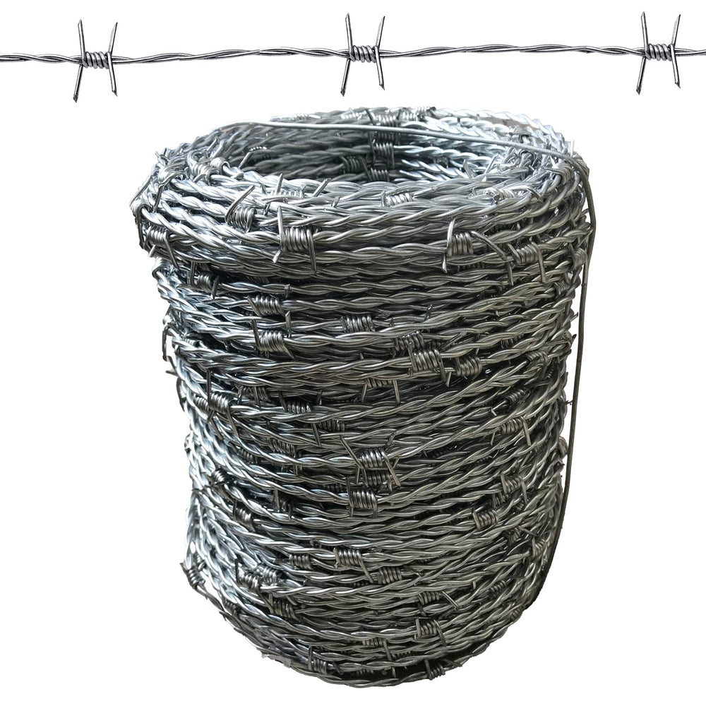 MOEUFFIR front of roll showing 328ft coil and heavy galvanization benefit