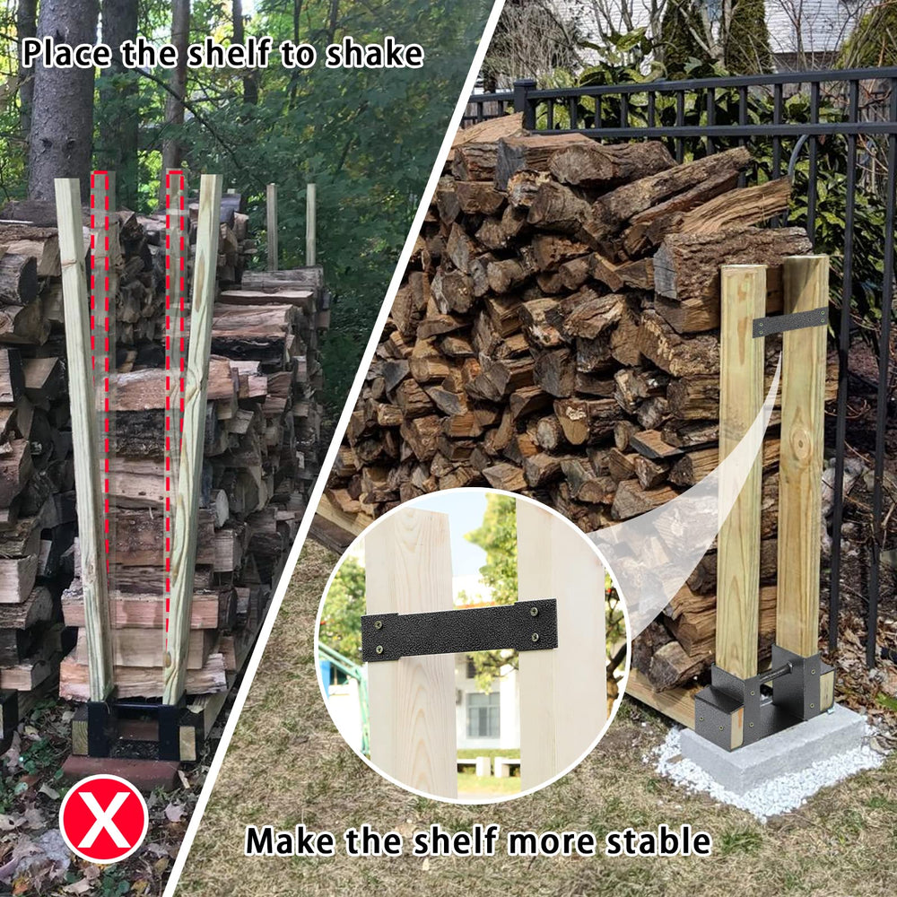 MOFEEZ stacked firewood in porch setting illustrating organized, accessible supply