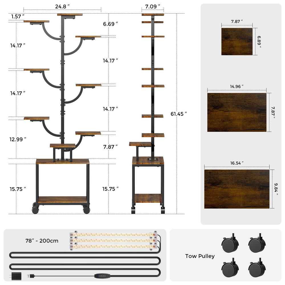 Mogaath anti-tip strap and metal frame detail showing sturdy, rust-resistant construction