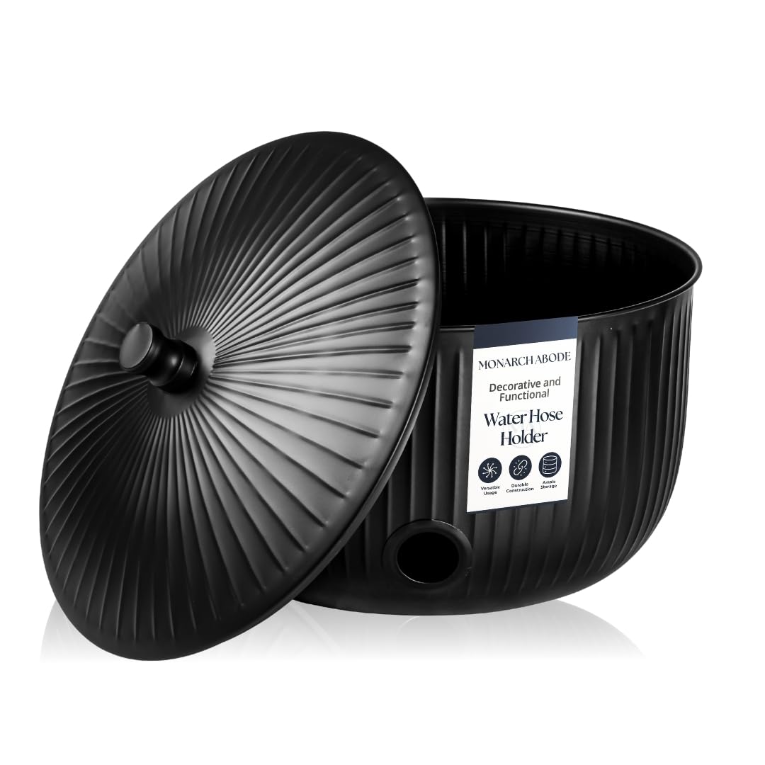 Monarch Abode front view matte black pot enhancing curb appeal