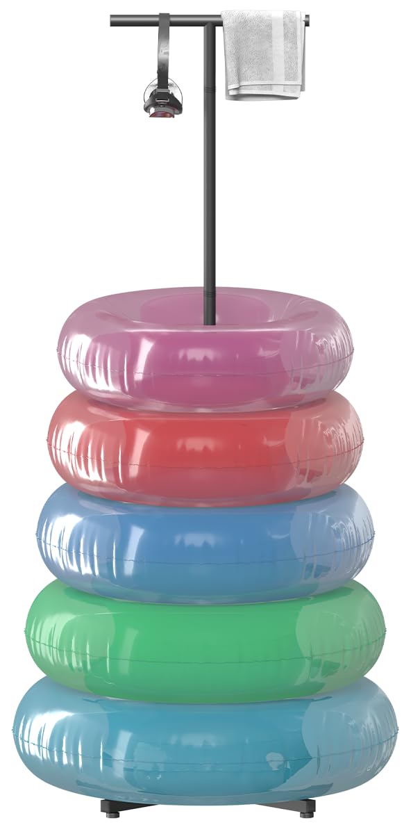 Mondazie front view of rack showing organized floats and quick access benefit