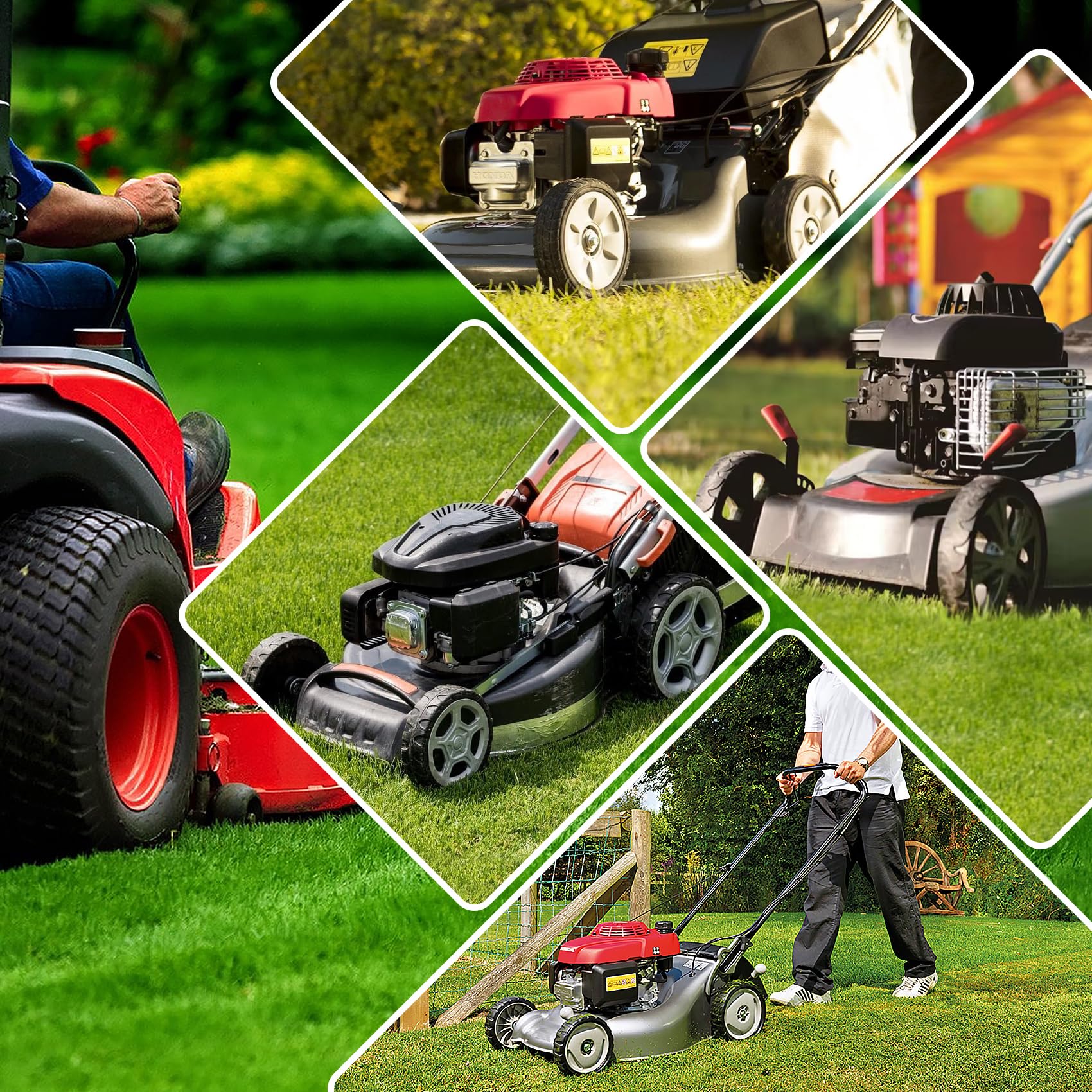 MONKEMON spindle installed on lawn tractor demonstrating restored cutting