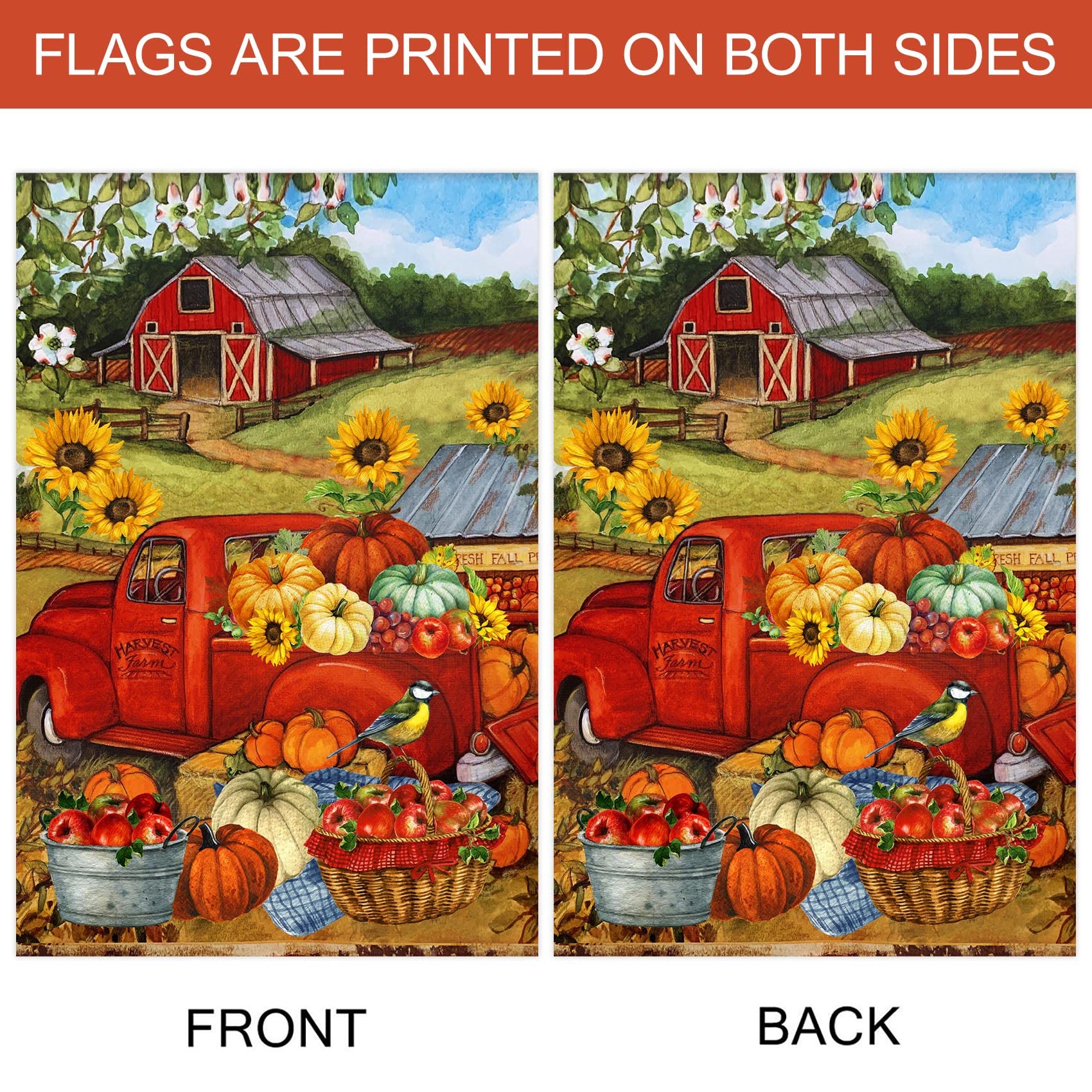 Morigins flag displayed on porch adding seasonal warmth to entryway