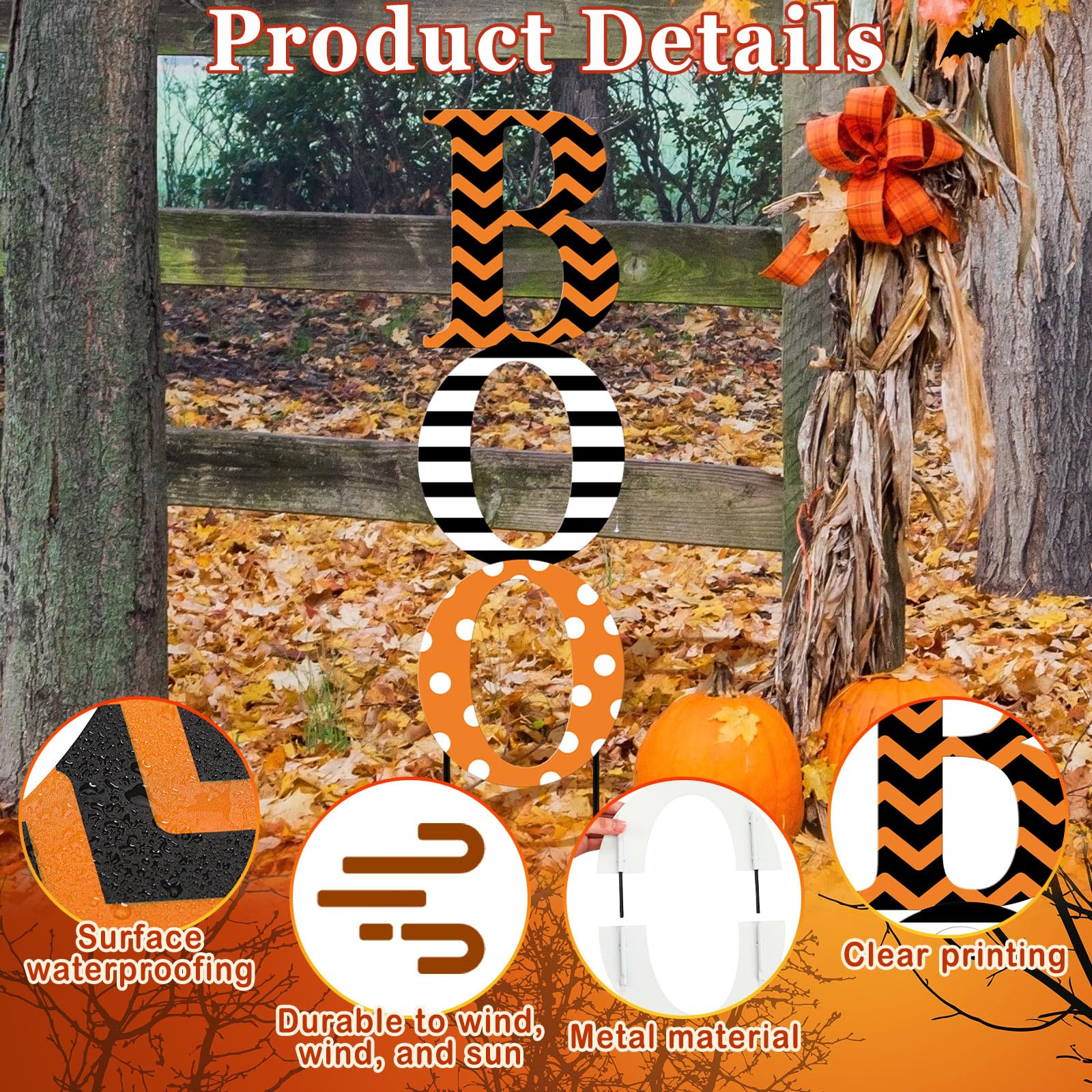 MorningRo Boo installed in lawn demonstrating visible outdoor decoration benefit