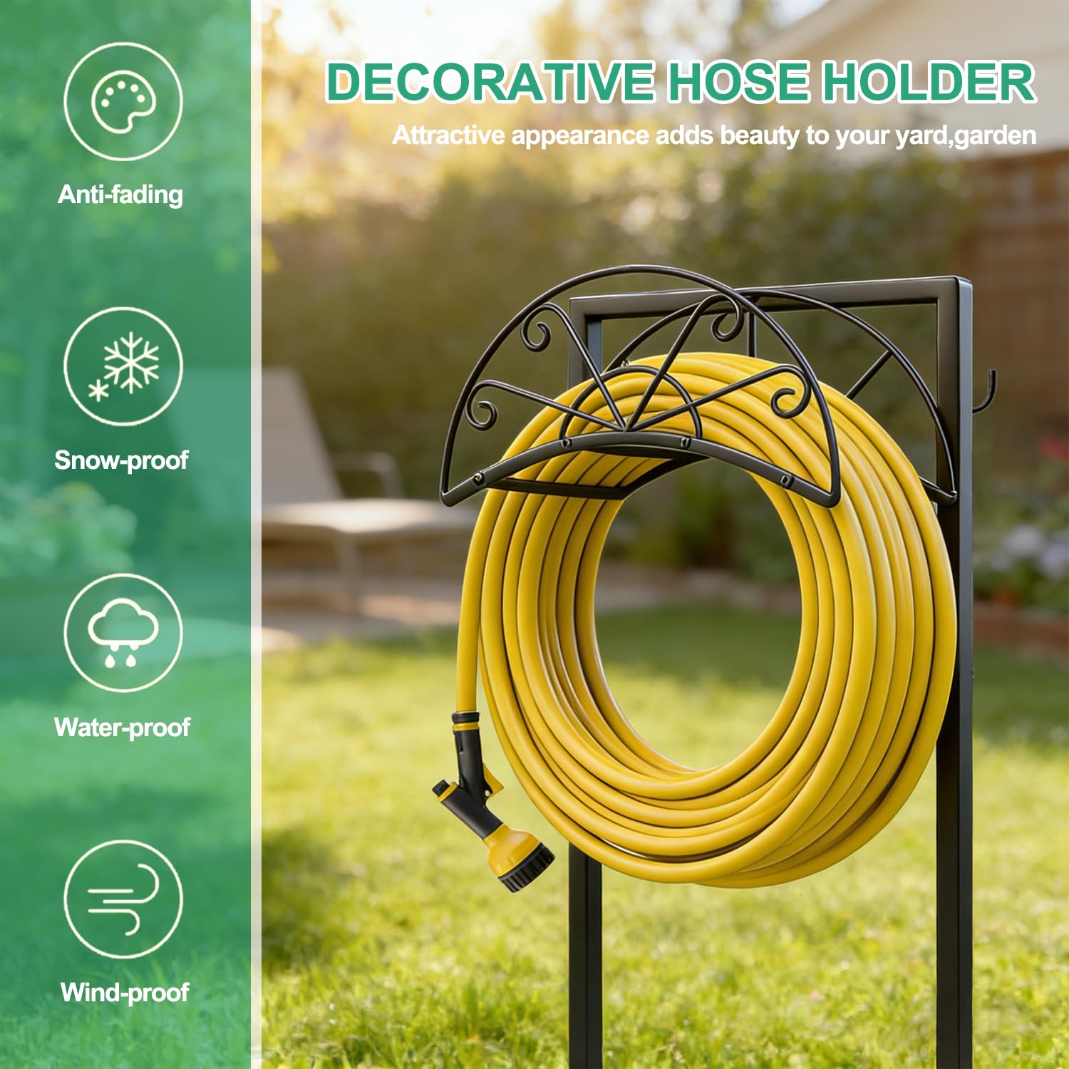 MOSIKEN anchor spikes pushed into soil for secure outdoor placement