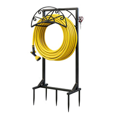 MOSIKEN front view showing stable freestanding hose holder and organized hose