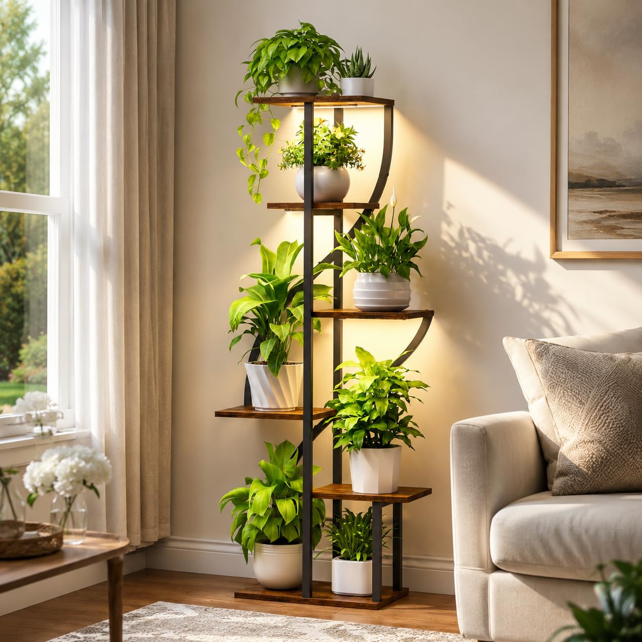 MOSTWOGO corner setup showing space-saving vertical footprint benefit