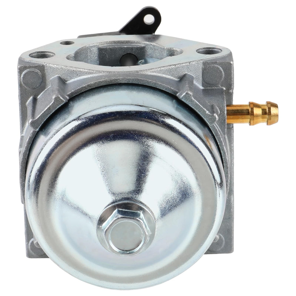MOTOALL carburetor on workbench during installation showing simple homeowner replacement