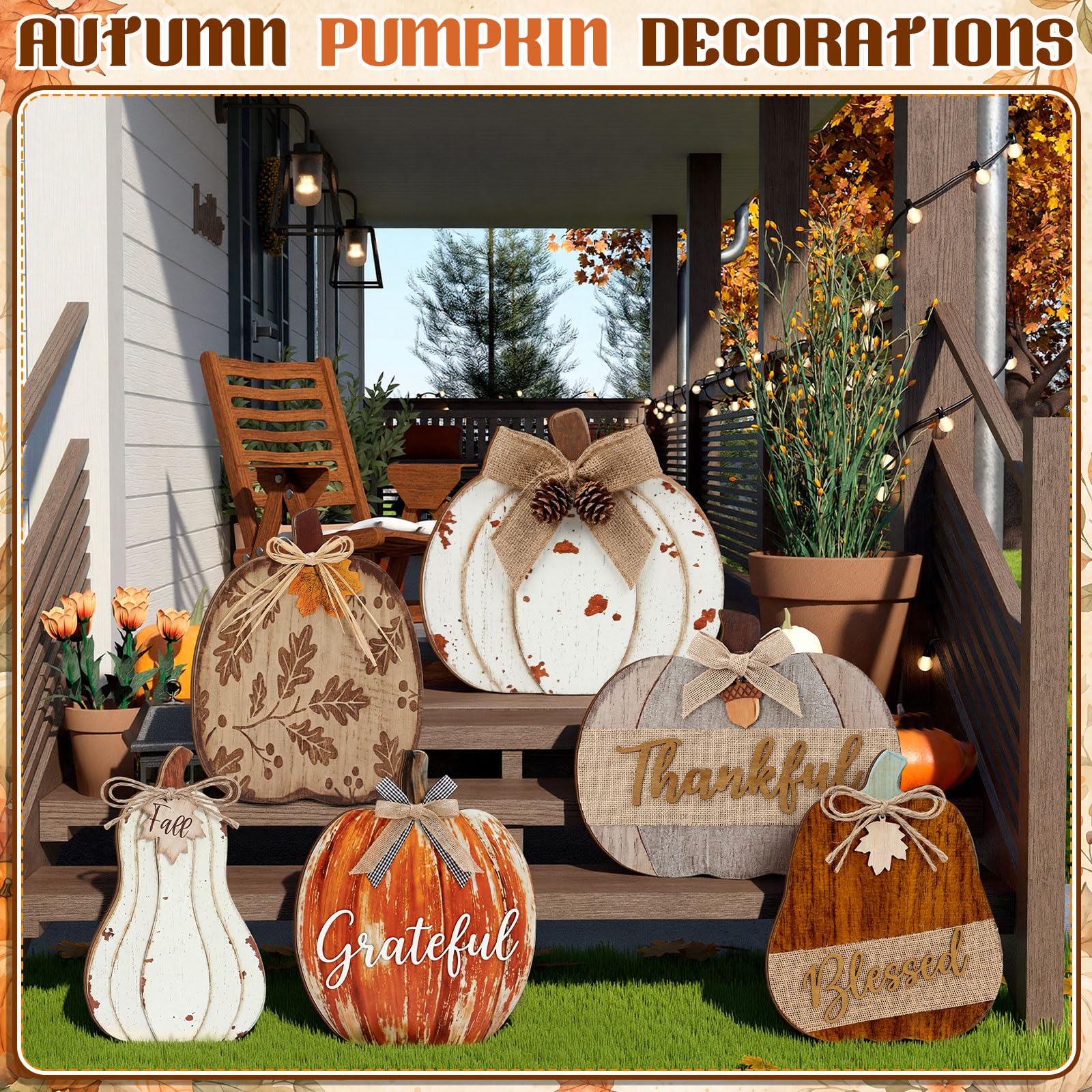 Moucuny size comparison with ruler showing the pumpkins' varying lengths