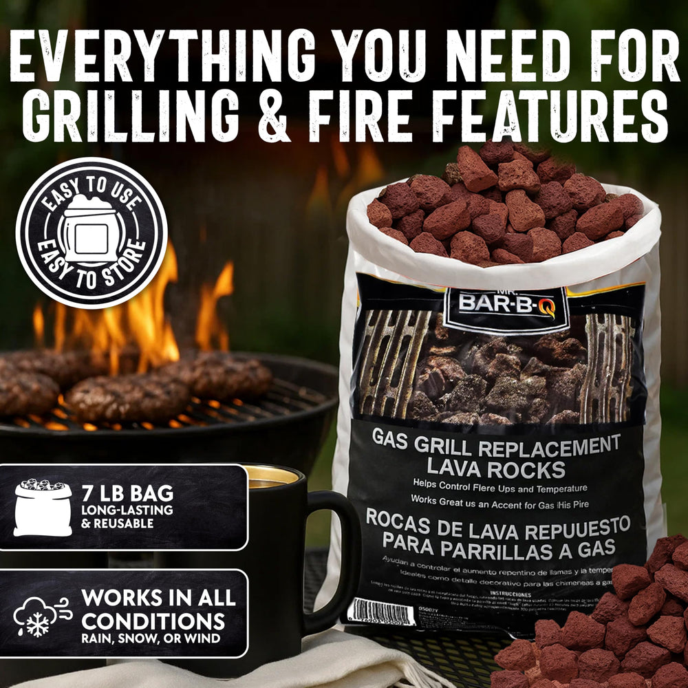 THE FRYOILSAVER COMPANY lava rocks concealing burners and gas pipes for clean look
