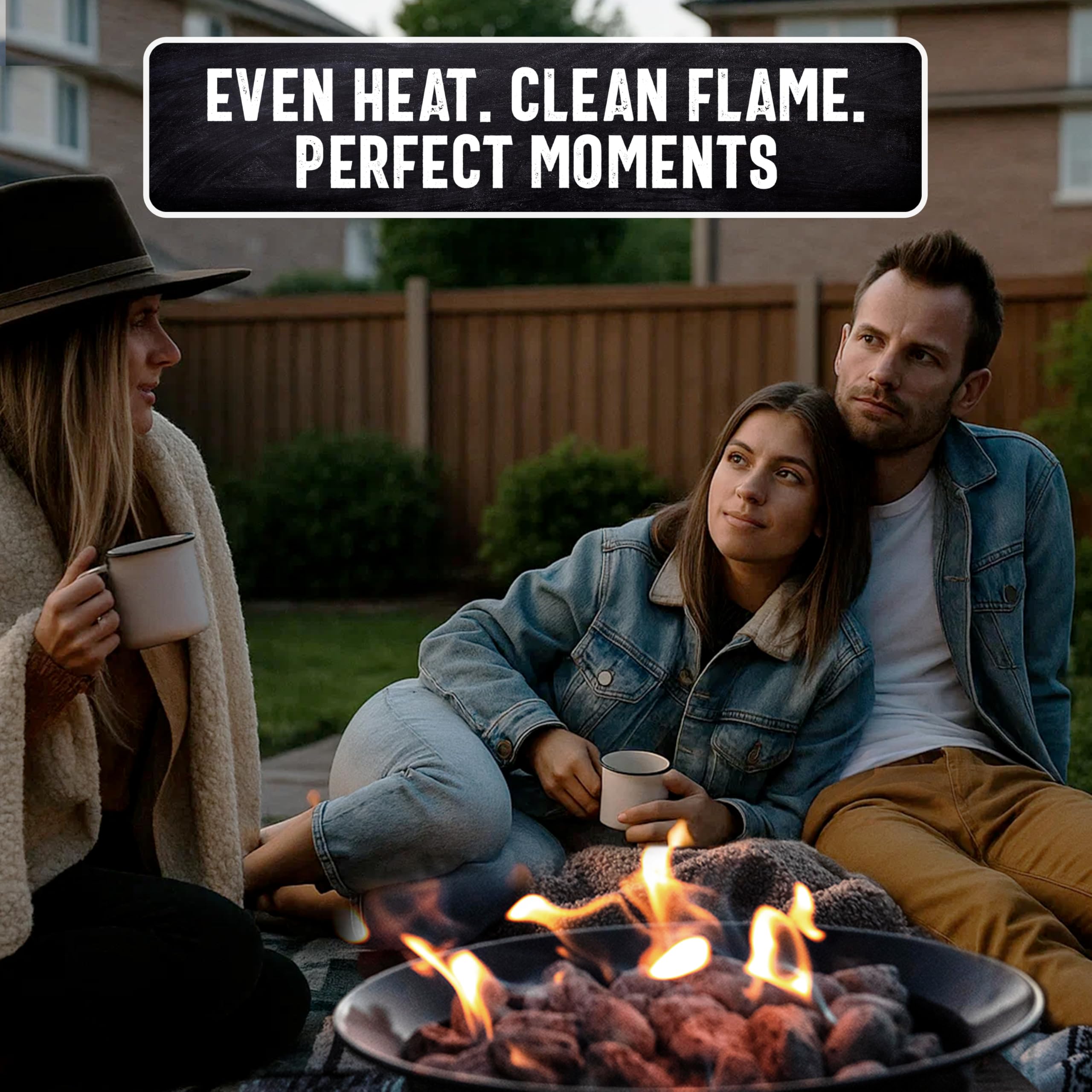 THE FRYOILSAVER COMPANY indoor fire bowl with lava rocks for low-smoke ambiance