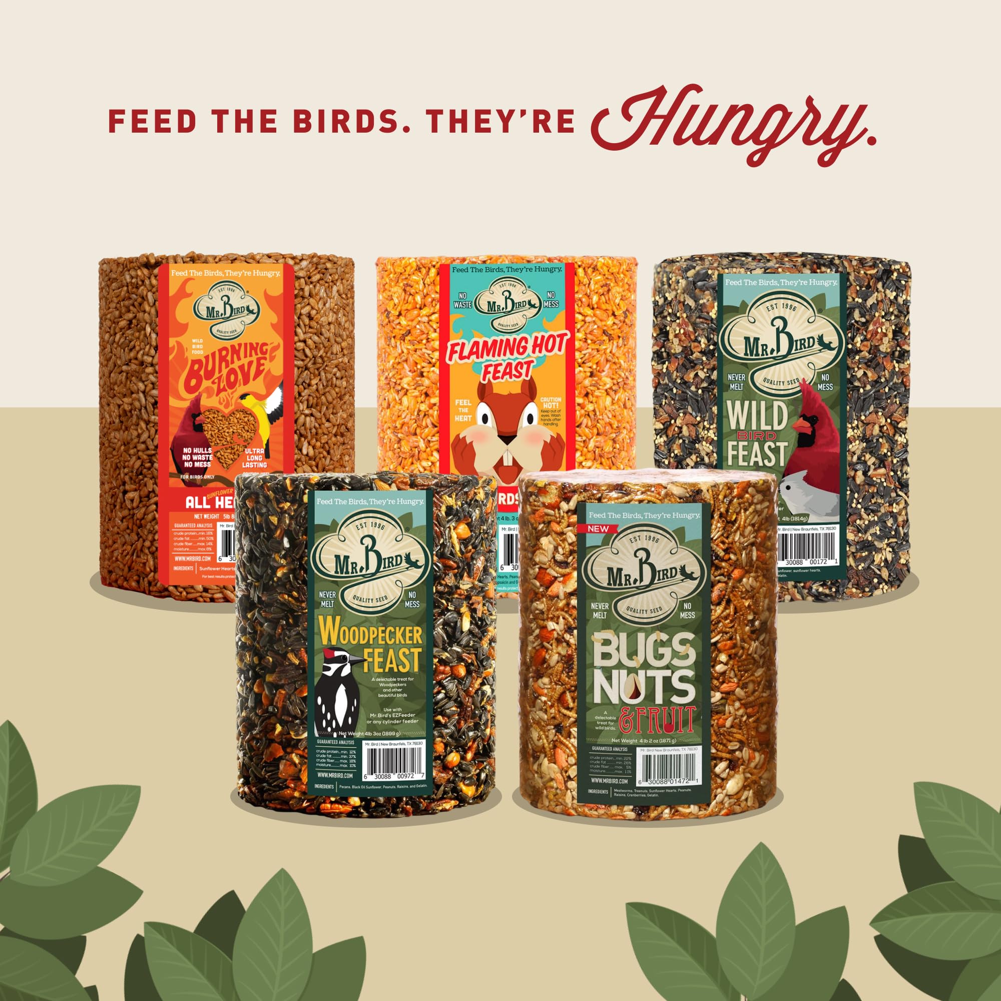 Mr. Bird feeder with birds feeding illustrating increased backyard visits