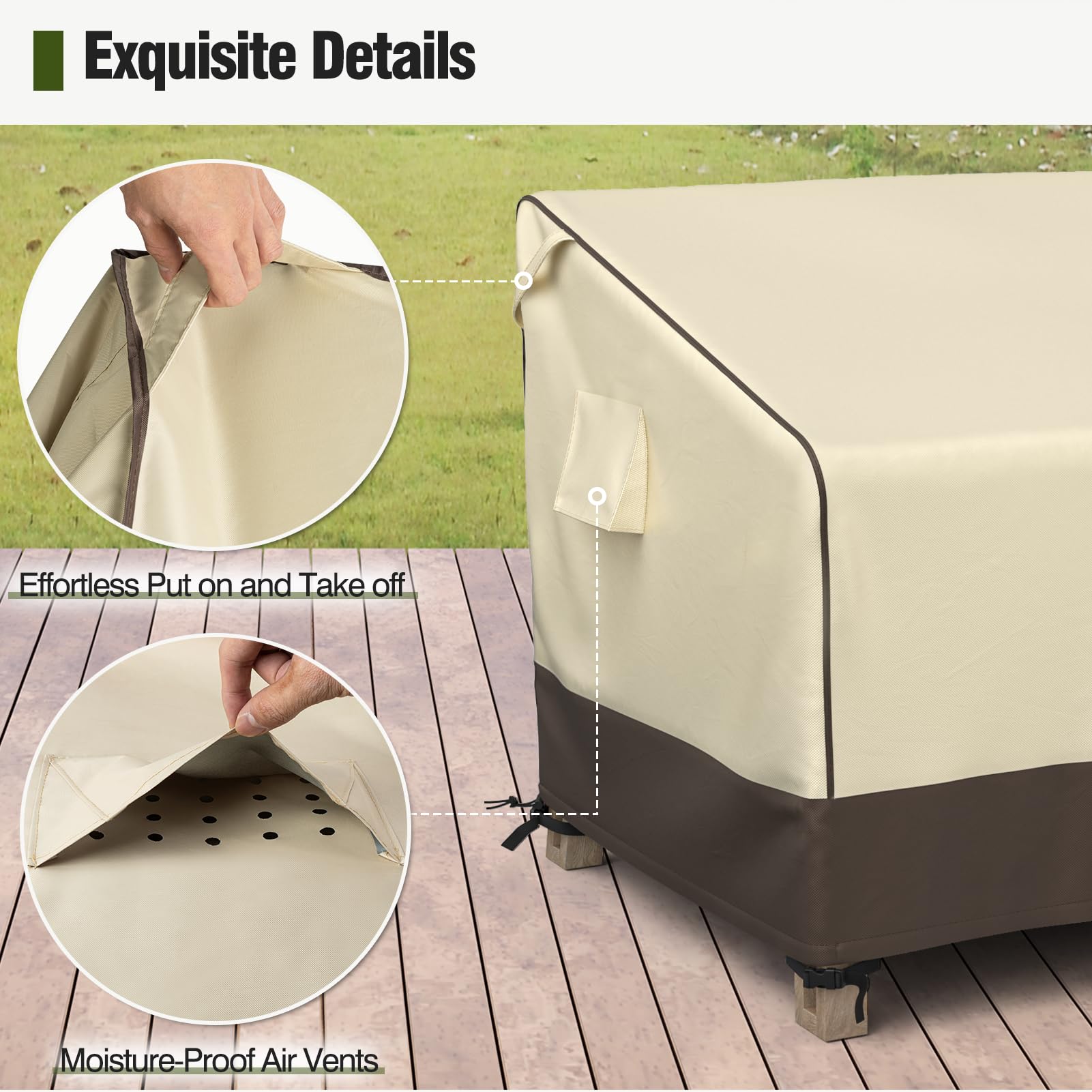 MR. COVER side air vent reducing condensation and improving airflow