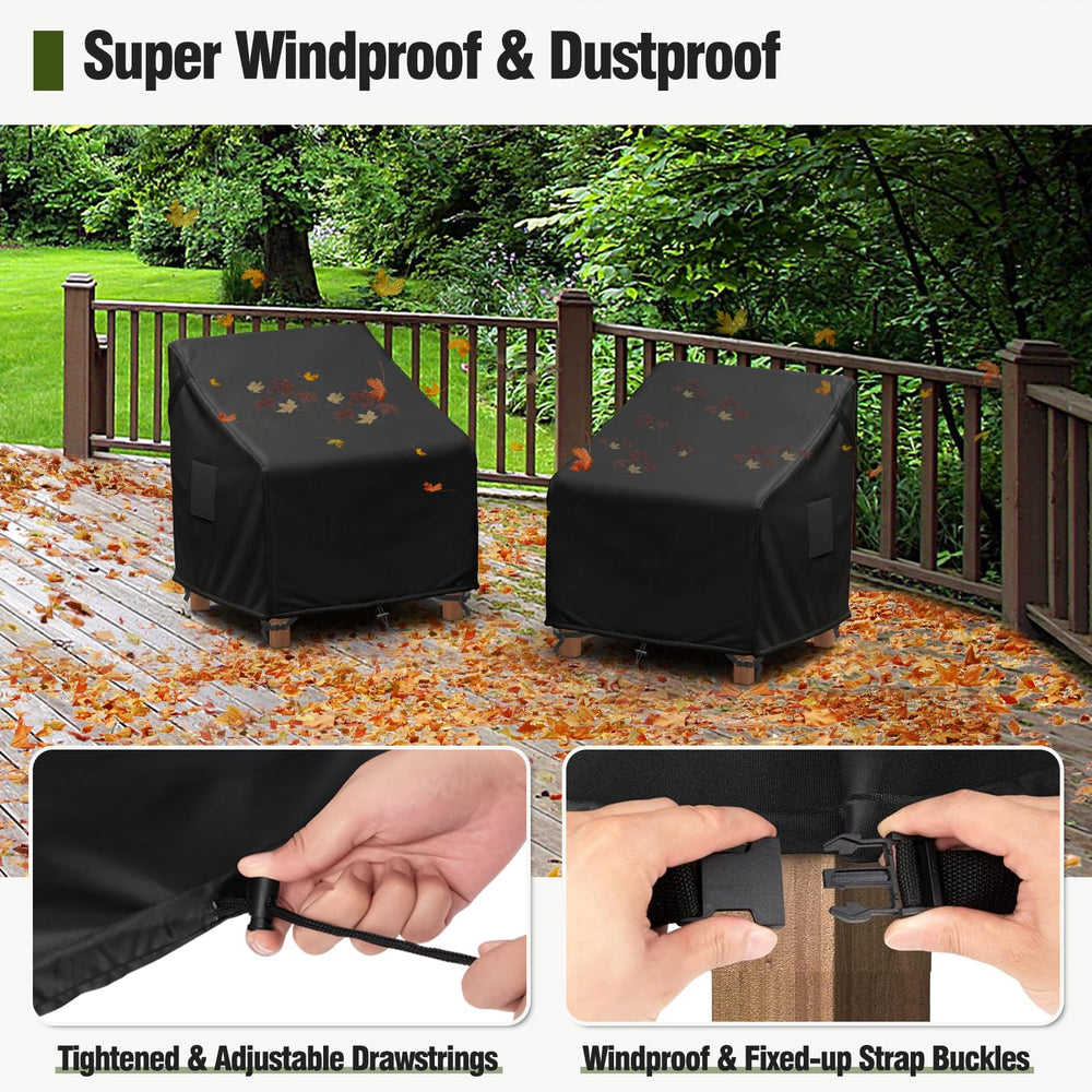 MR. COVER buckles and drawstring securing cover for windproof fit