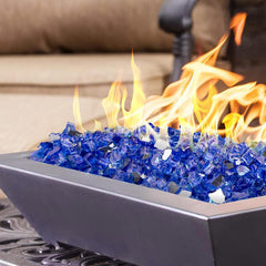 mr. fireglass close-up shards highlighting mirrored finish and sparkle