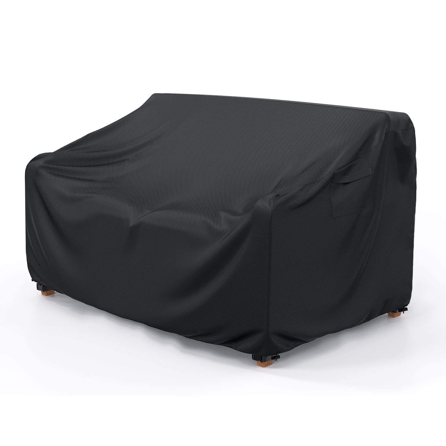 Mrrihand front view of cover on three-seater sofa showing full protection and neat fit