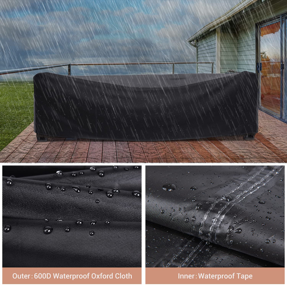 Mrrihand straps and cord-lock fastening securing cover in wind