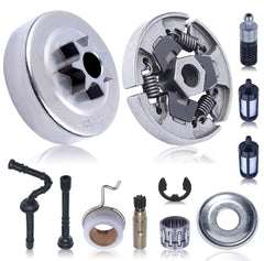 Mtanlo front view of .325" 7T clutch drum restoring chain drive