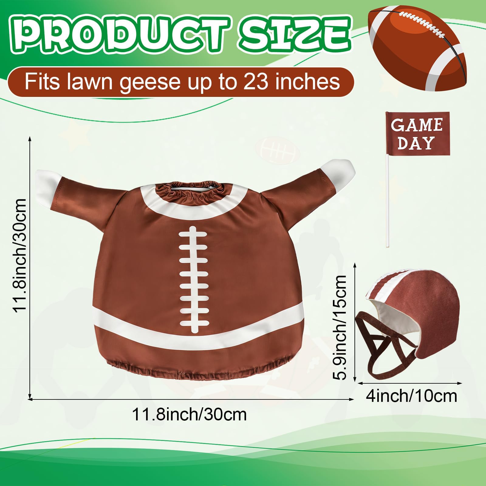 Mtsebmves outfit on a 23 inch goose showing accurate size and fit