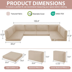 MuaMelop close-up of 4-inch high-density foam seat cushion demonstrating firm support