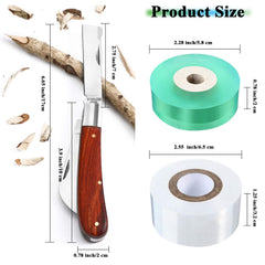 Mudder double blades close-up displaying curved and straight cutting edges for accuracy
