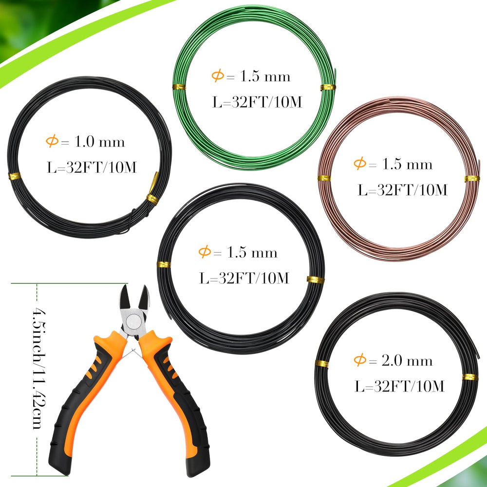 Mudder aluminum wire close-up revealing flexible smooth texture for gentle branch support