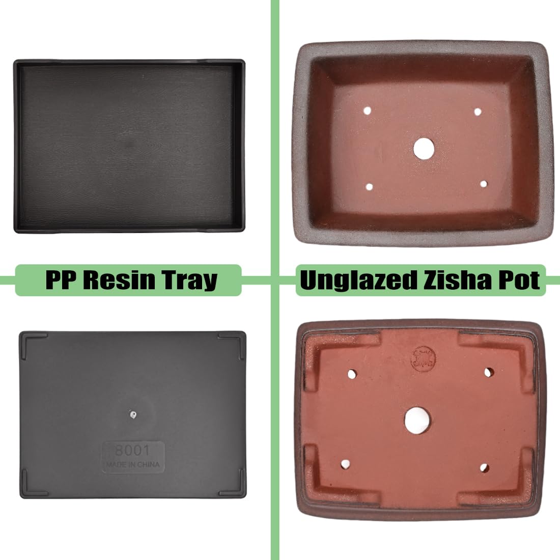MUZHI saucer and drainage detail protecting surfaces from runoff