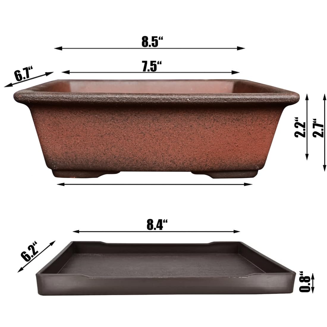 MUZHI terracotta texture close-up highlighting breathable unglazed surface