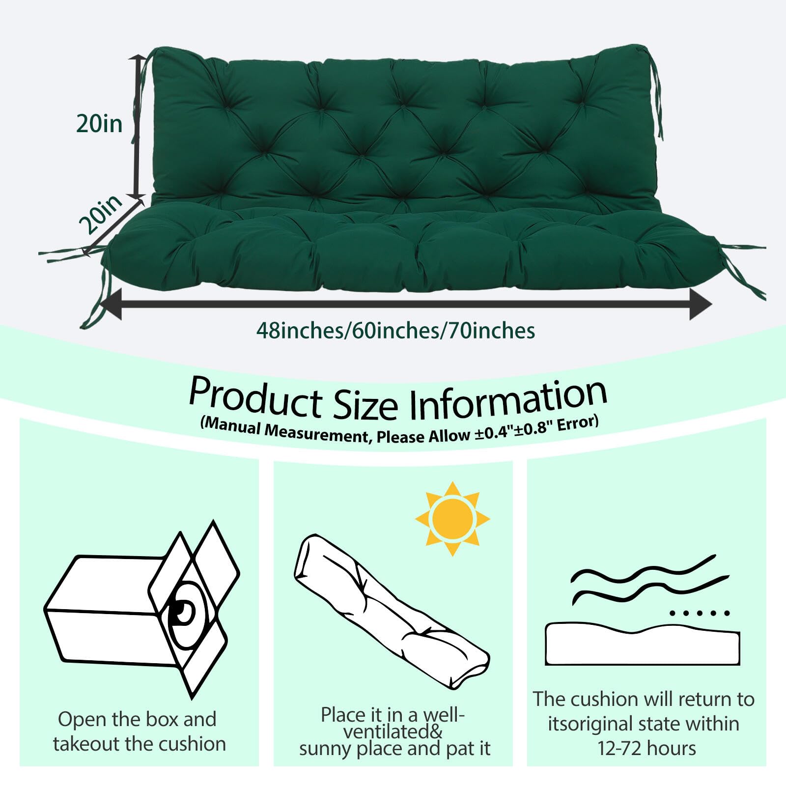 MVRFN cushion with water droplets beading on cover, resists light rain and stains