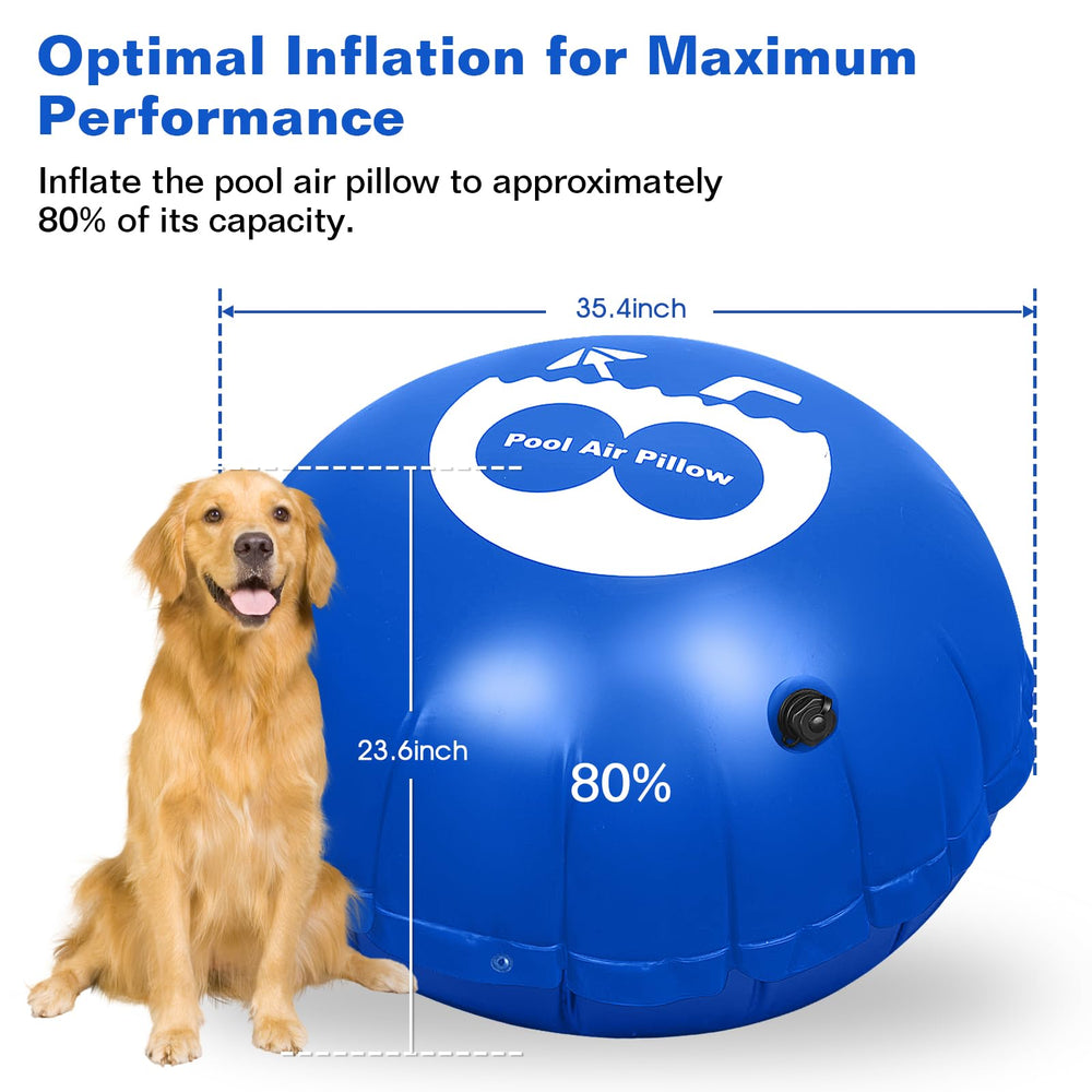 mysoler packaged pillow with repair patch and rope for seasonal storage