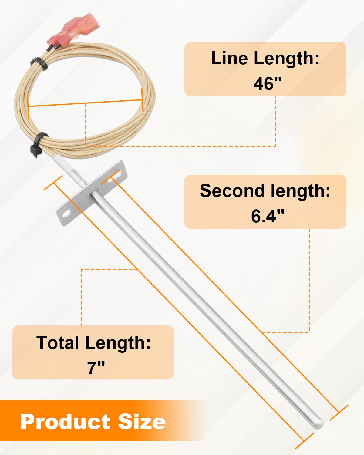 Nahntaipy stainless-steel shaft with length markings showing durability and depth control