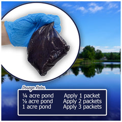 Close-up of a single Natural Waterscapes soluble packet highlighting easy use benefit