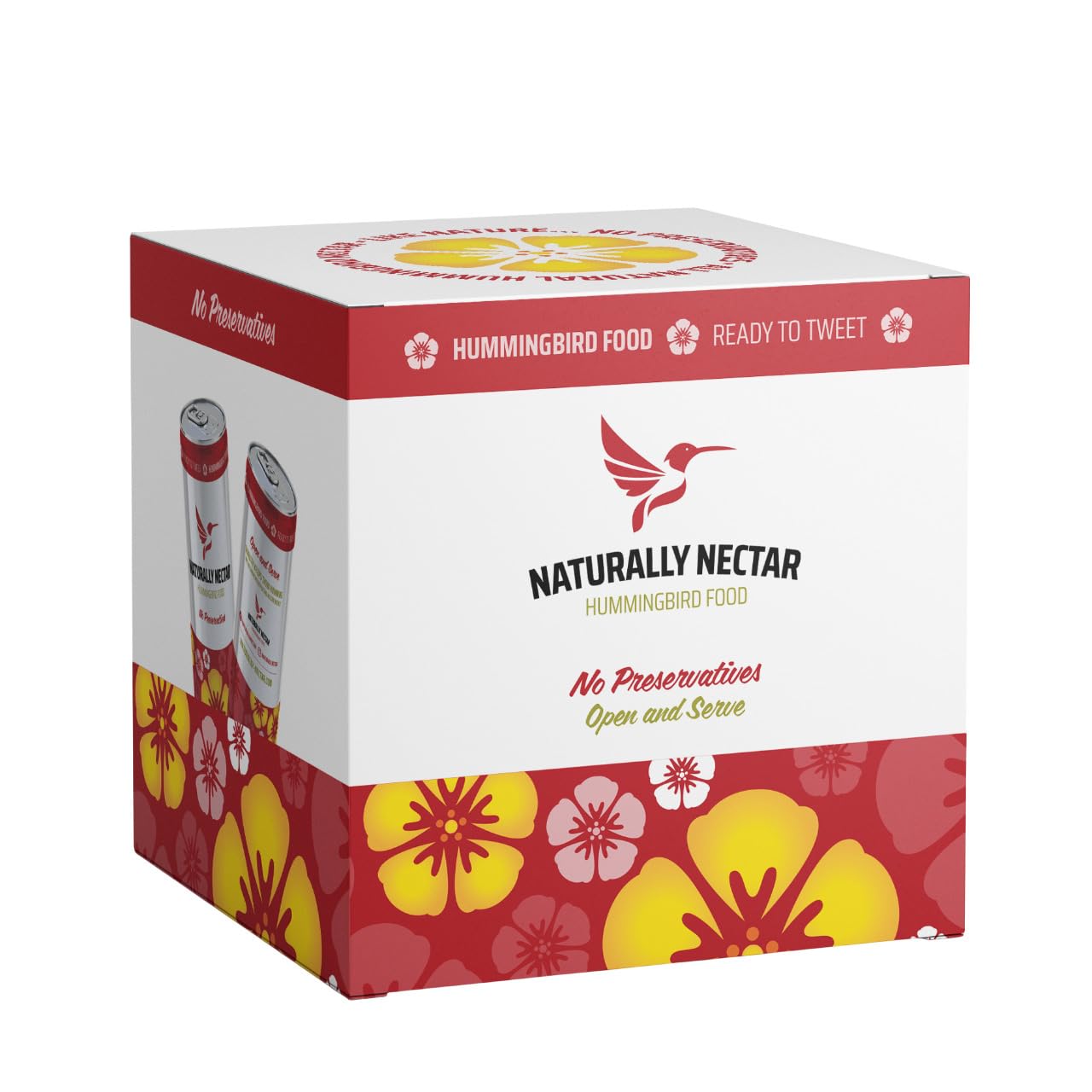 NATURALLY NECTAR pouring into hummingbird feeder with no spills, convenient use