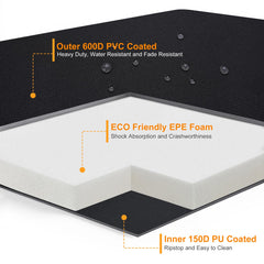NettyPro internal pockets open with hose and manual, organized accessory storage benefit