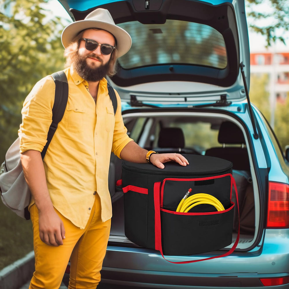 NettyPro being carried to campsite outdoors, easy portable transport benefit