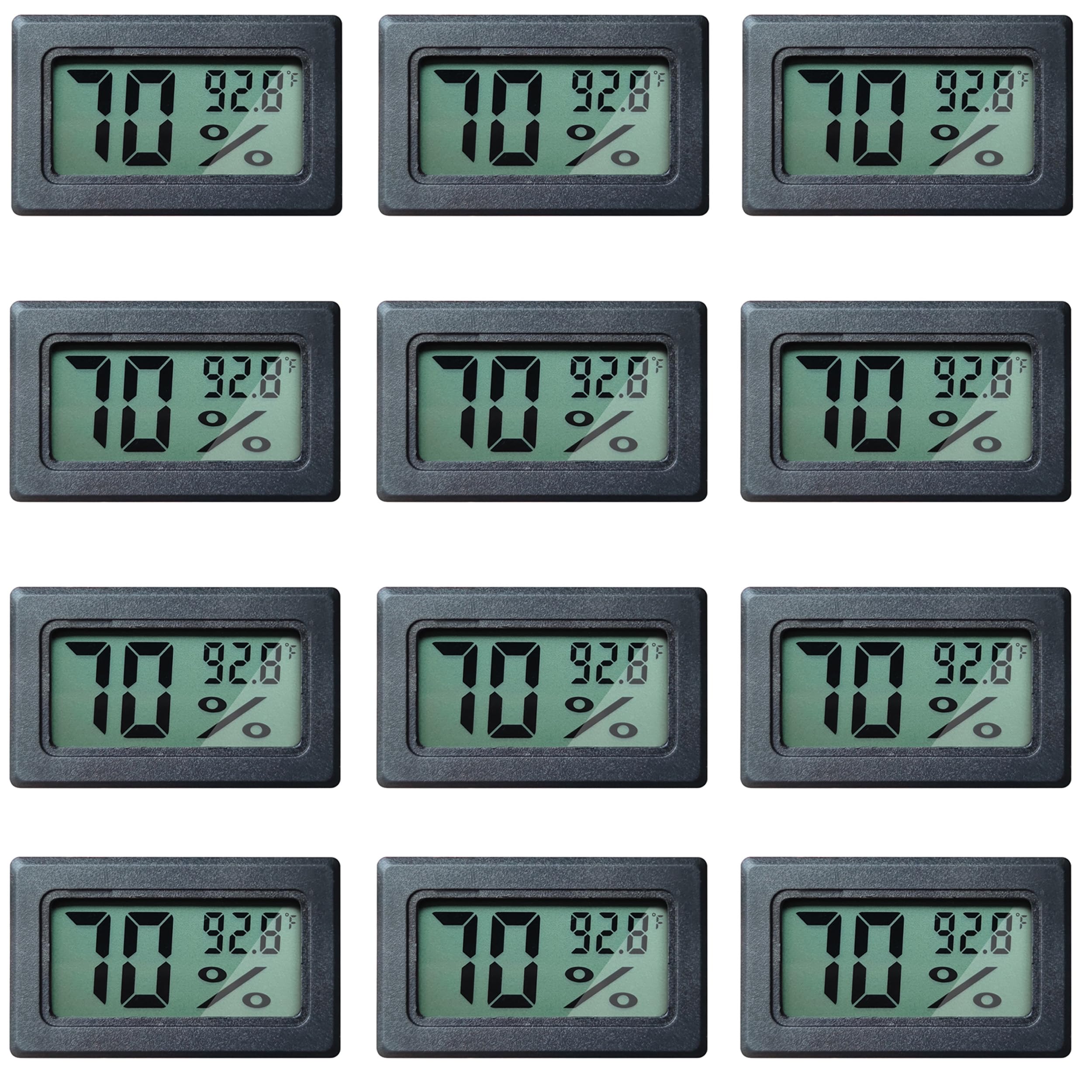 Newlight66 front view display showing clear temperature and humidity readings for quick checks