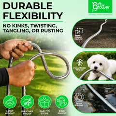 Nifty Grower 10-function zinc nozzle in hand showing ergonomic control