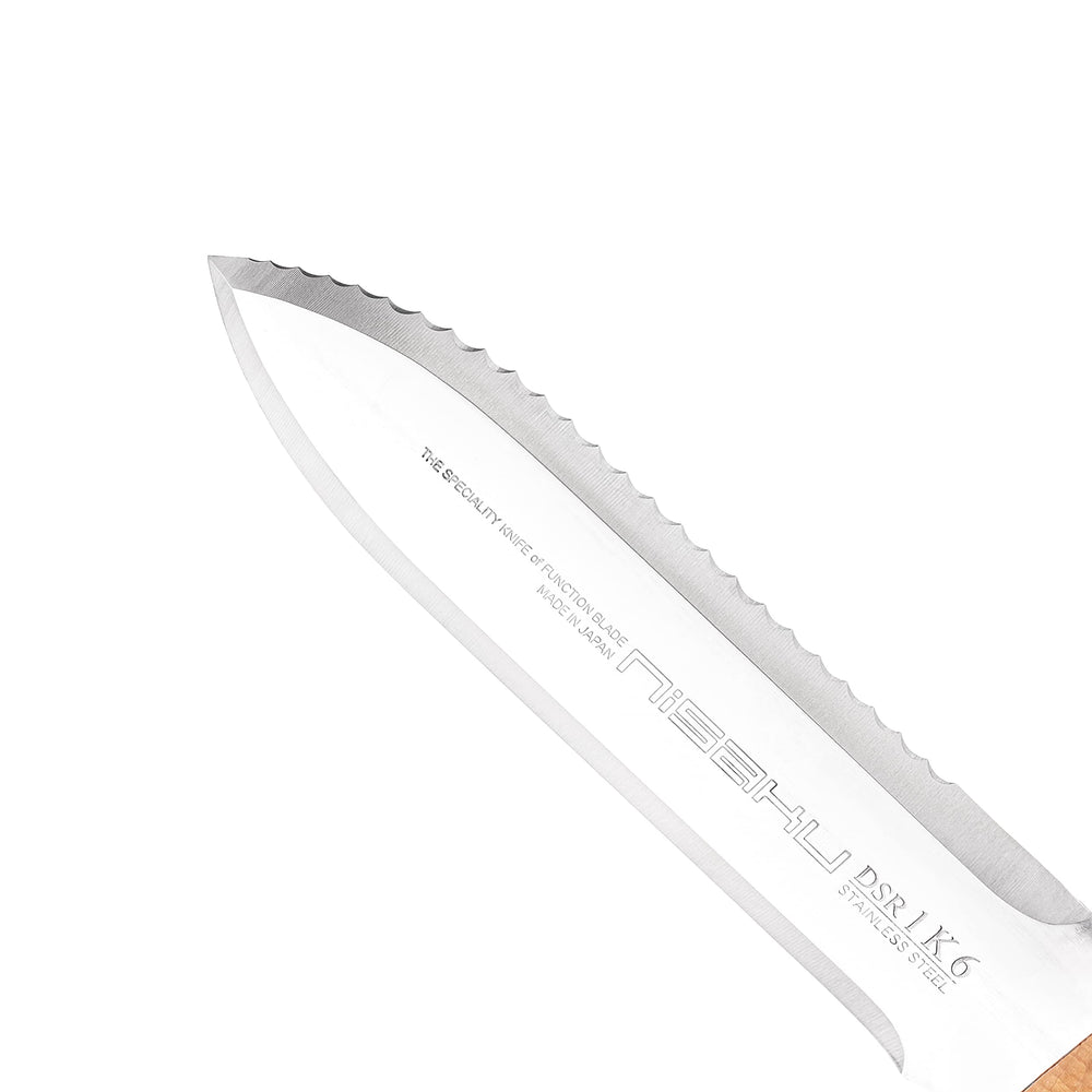nisaku inch markers etched on blade for accurate planting and depth control
