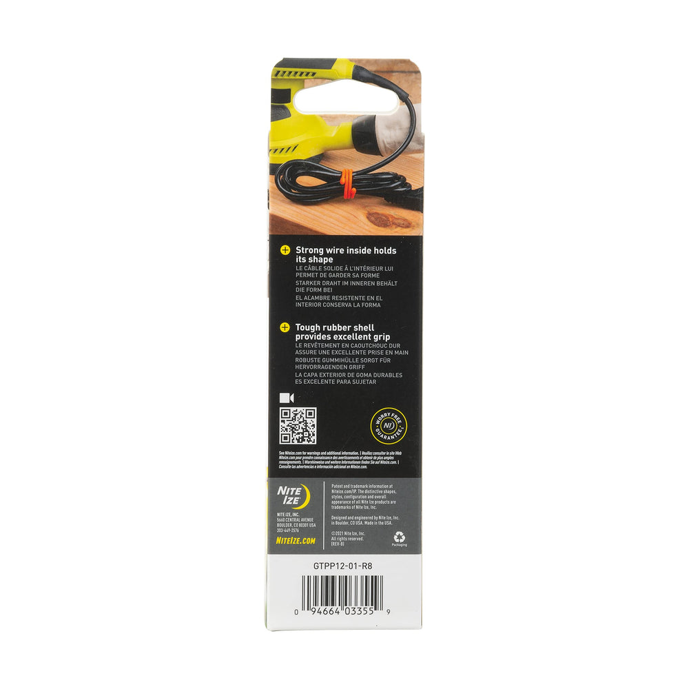 Nite Ize Gear Ties organized inside toolbox for quick access and neat storage